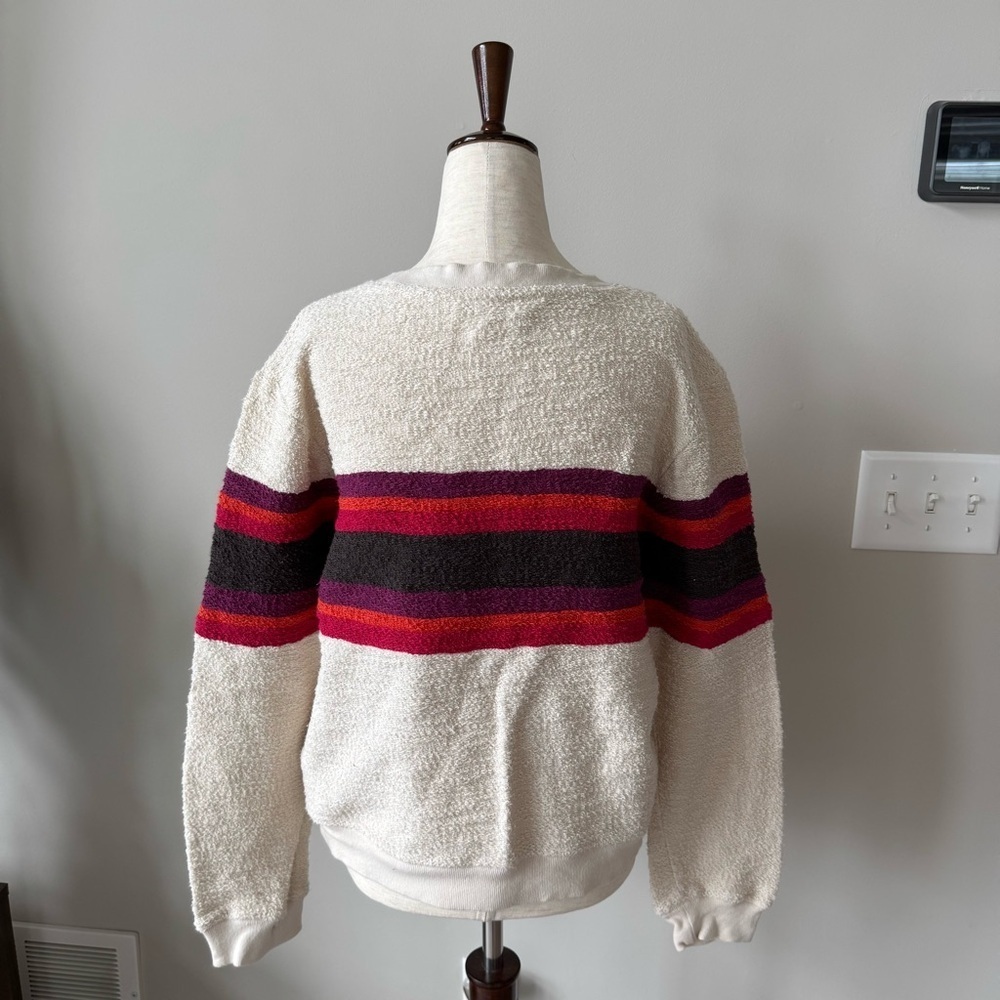 Faherty Vista Stripe Pullover Sweatshirt Color: Liftside - 100% Organic Cotton - Picture 7 of 12